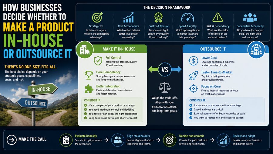 🏭 How Businesses Decide Whether to Make a Product In-House or Outsource It
