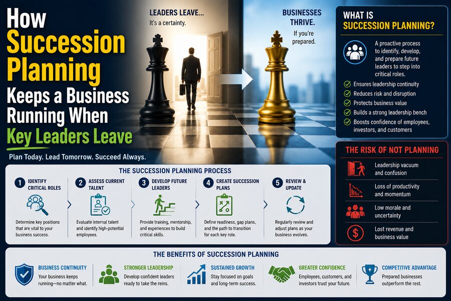 👔 How Succession Planning Keeps a Business Running When Key Leaders Leave