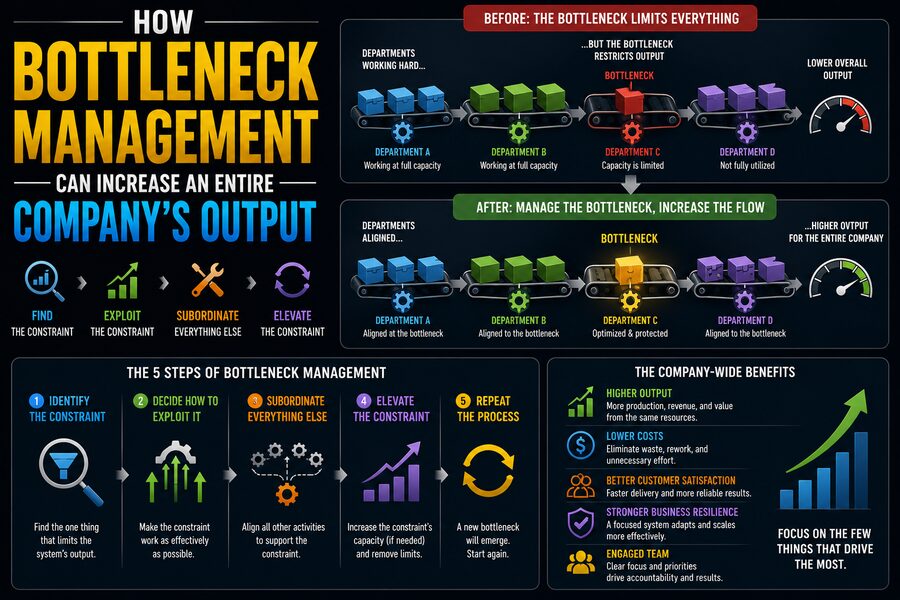 🚧 How Bottleneck Management Can Increase an Entire Company’s Output