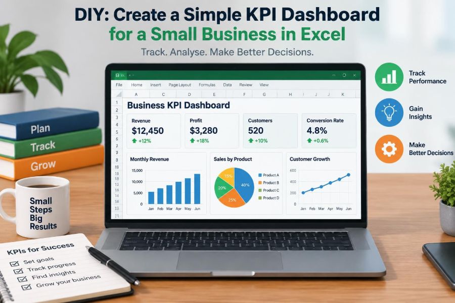📊 DIY: Create a Simple KPI Dashboard for a Small Business in Excel