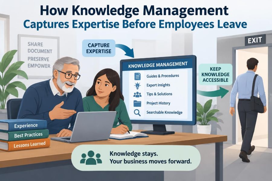 🧠 How Knowledge Management Captures Expertise Before Employees Leave
