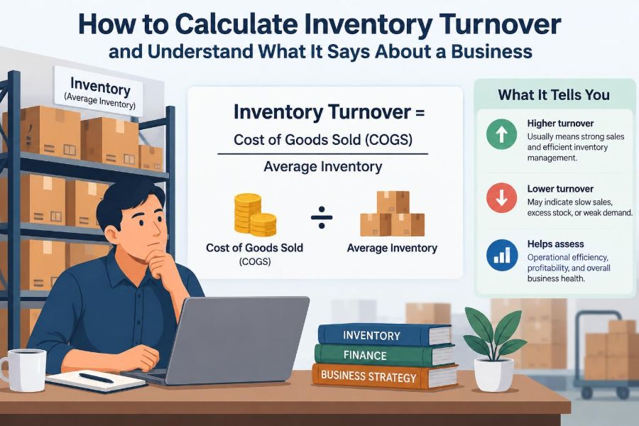 📊 How to Calculate Inventory Turnover and Understand What It Says About a Business