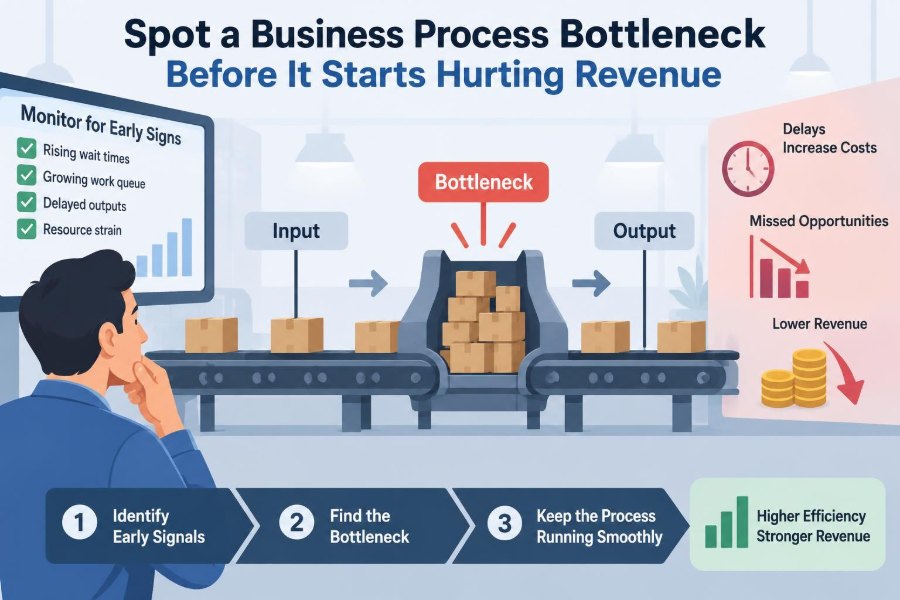 📉 How to Spot a Business Process Bottleneck Before It Starts Hurting Revenue