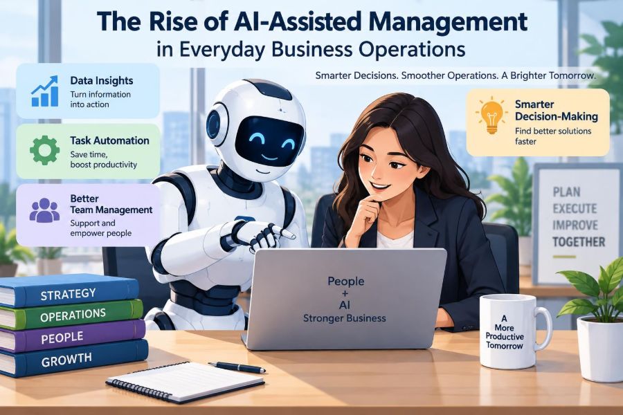 📊 The Rise of AI-Assisted Management in Everyday Business Operations