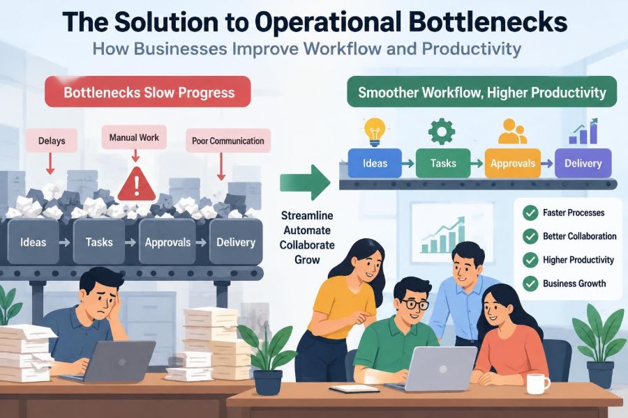 ๐ The Solution to Operational Bottlenecks: How Businesses Improve Workflow and Productivity