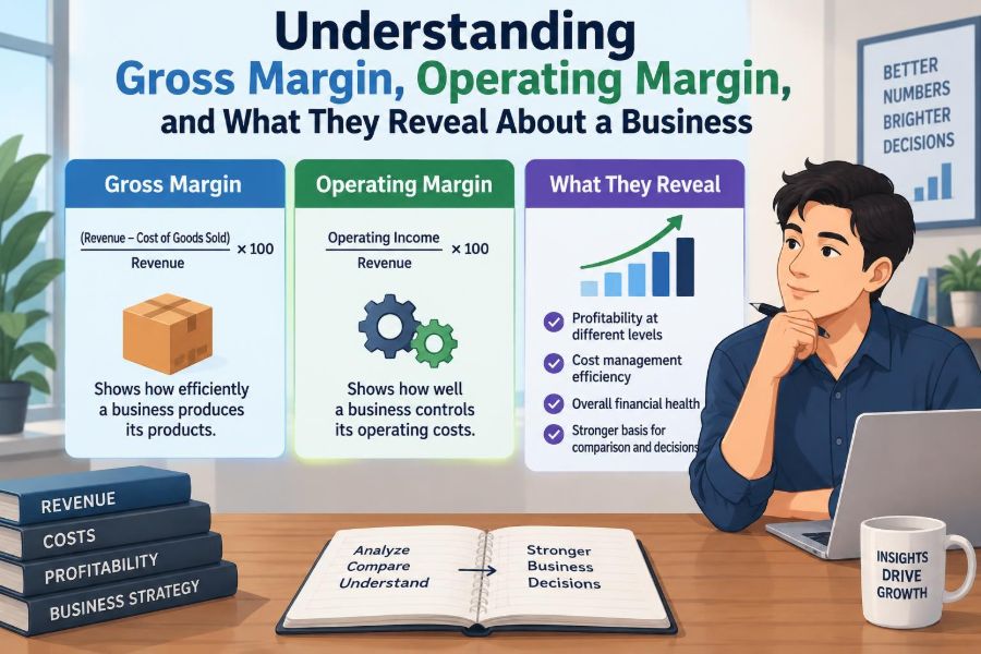 ๐ Understanding Gross Margin, Operating Margin, and What They Reveal About a Business