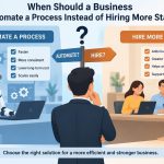 📊 When Should a Business Automate a Process Instead of Hiring More Staff?
