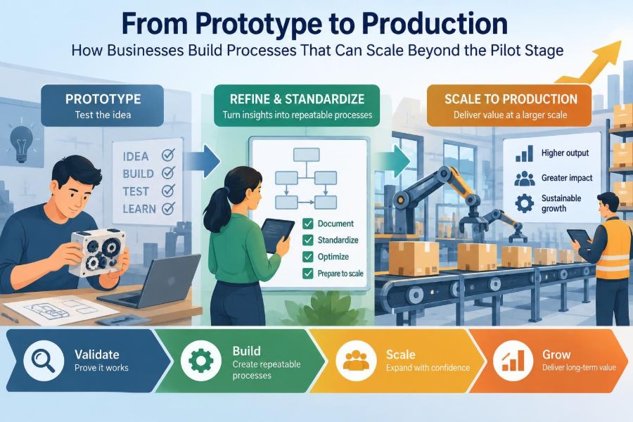 📊 From Prototype to Production: How Businesses Build Processes That Can Scale Beyond the Pilot Stage