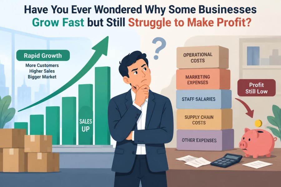 📊 Have You Ever Wondered Why Some Businesses Grow Fast but Still Struggle to Make Profit?