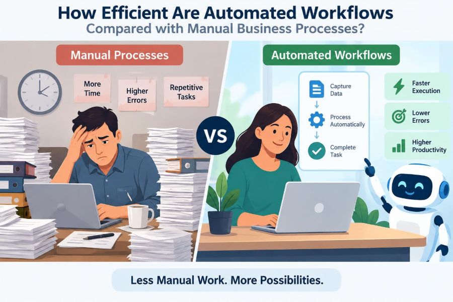 📊 How Efficient Are Automated Workflows Compared with Manual Business Processes?