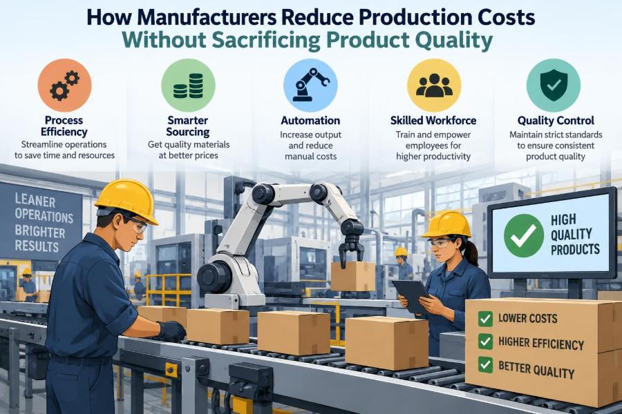 📊 How Manufacturers Reduce Production Costs Without Sacrificing Product Quality