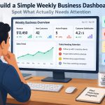 📊 How to Build a Simple Weekly Business Dashboard That Shows What Actually Needs Attention