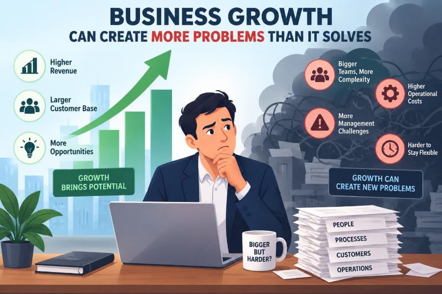 📊 Reasons Why Business Growth Can Create More Problems Than It Solves