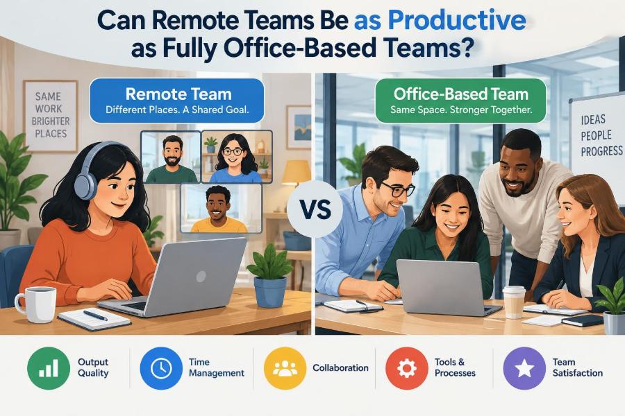 π Whether Remote Teams Can Be as Productive as Fully Office-Based Teams